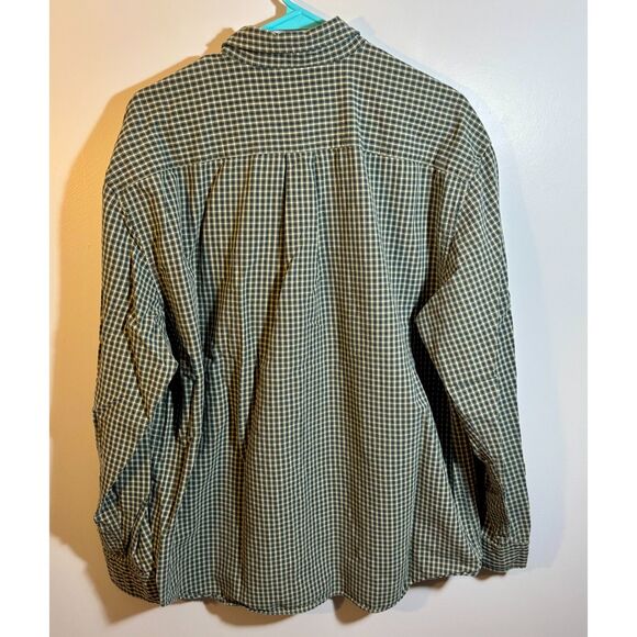Abercrombie & Fitch Men’s Green Micro-Check Button-Down Shirt, L, Classic Fit - Picture 3 of 3